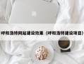 呼和浩特网站建设效果（呼和浩特建设项目）