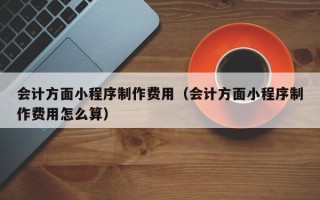 会计方面小程序制作费用（会计方面小程序制作费用怎么算）